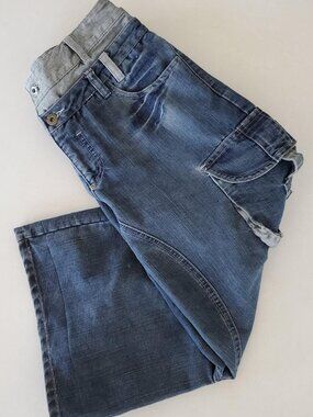 C.You Paris Wide Leg Cropped Jeans
